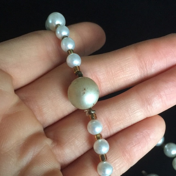 Vintage Retro Faux Pearl Necklace - Picture 12 of 14